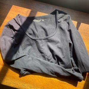 ABERCROMBIE long sleeve black bodysuit